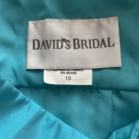 vintage style turquoise dress with netting overlay size 10 - Picture 4 of 4